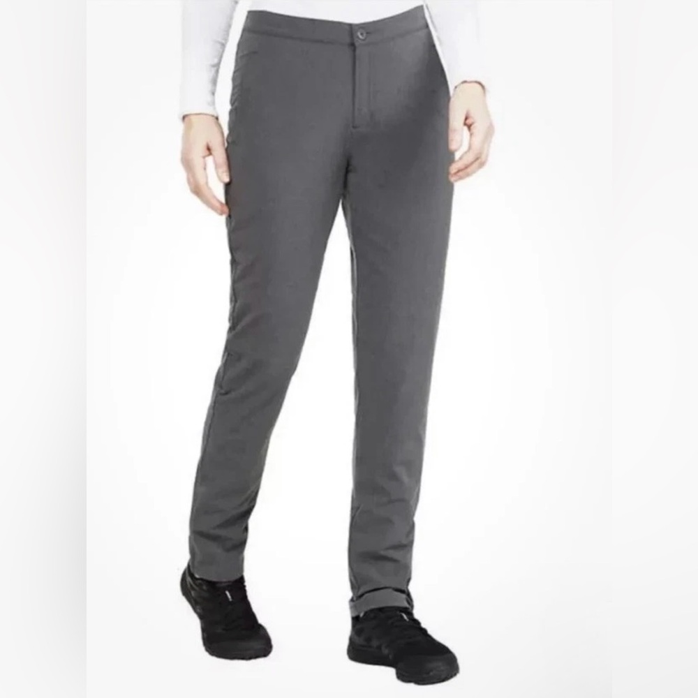 Women's Size L Storm pack Wind Pants Microfleece Lined Heat Retaining Gray NWT